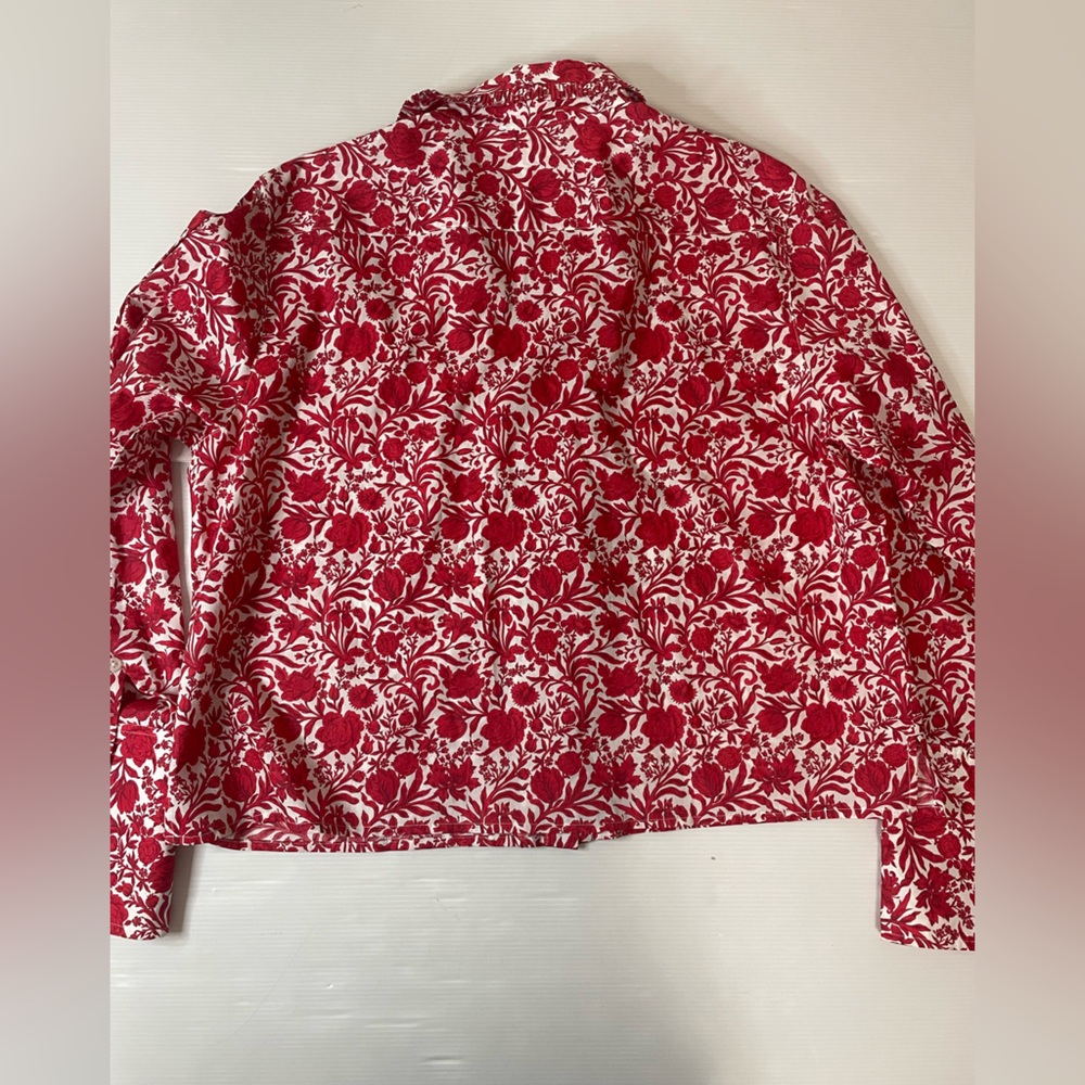 SOLD!!!! J. Crew Cropped garçon shirt in Liberty® Sambourne fabric Size 12 - Picture 9 of 9